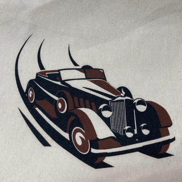 RM Sotheby's Auction Bag Pebble Beach 2023 Canvas Tote Bag Men Women White New - Picture 3 of 7